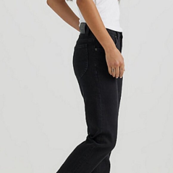 Lee Denim - Vintage LEE Relaxed Fit Jeans Black Label Black Denim Tapered Leg - Size 8